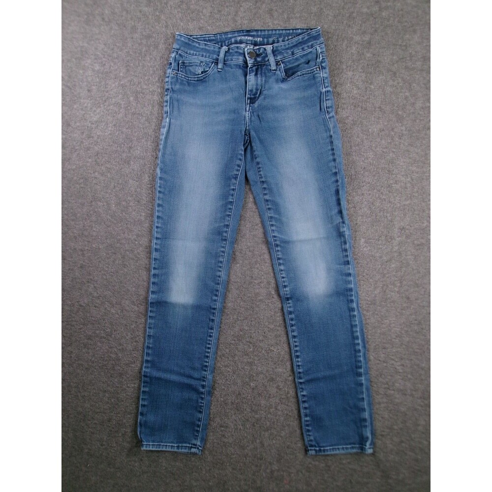 Calvin Klein Jeans Women 27 Blue Low Rise Ultimate Skinny Medium Wash Causal